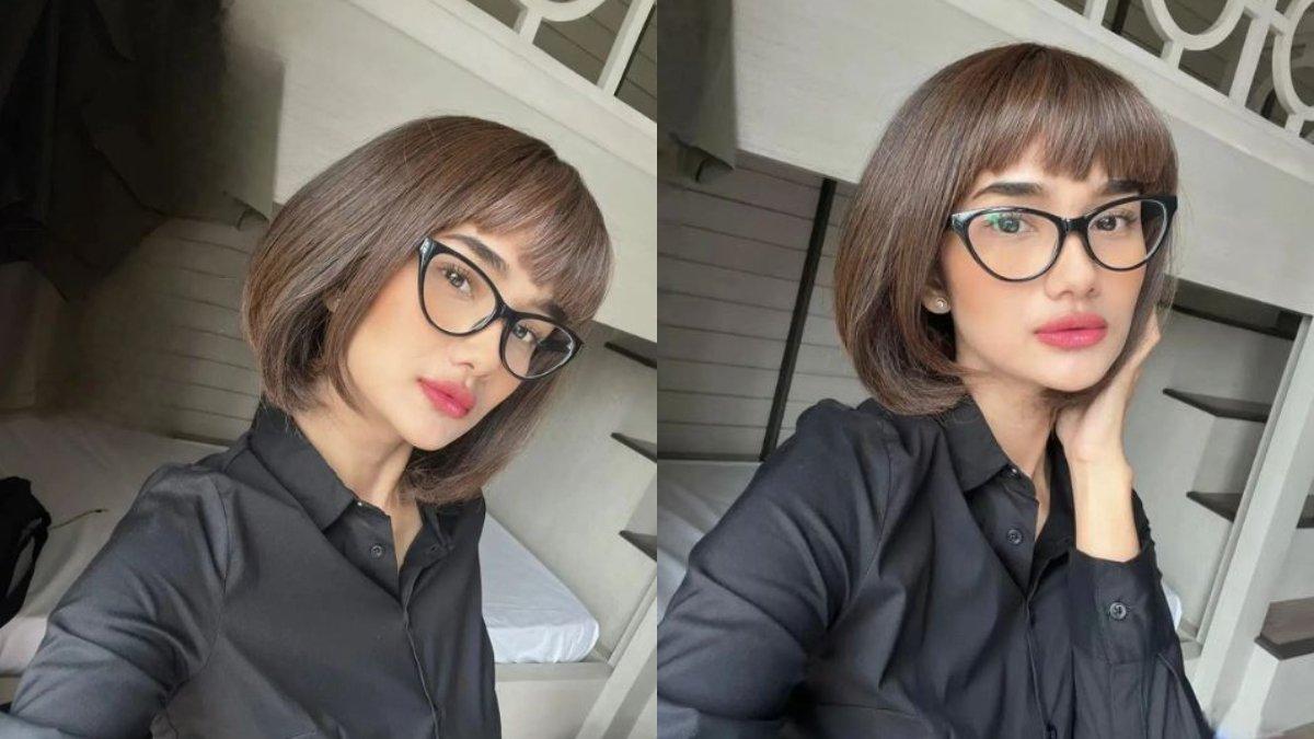 Faby berambut pendek