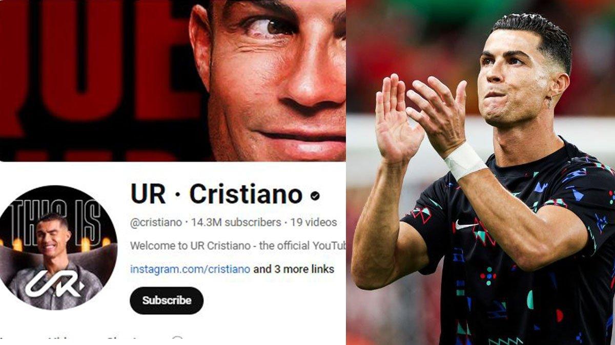 Fakta-fakta seputar akun YouTube baru milik Cristiano Ronaldo, baru 24 jam rilis langsung dapat gold play button.