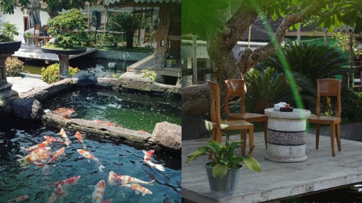 REKOMENDASI RUMAH MAKAN: Makan enak sambil ditemani gemericik air dan ikan koi