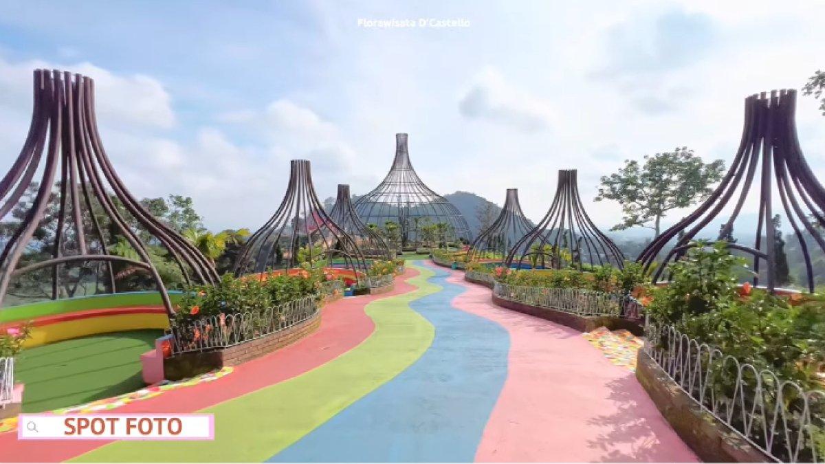WISATA SERU - Potret Florawisata D'Castello diambil dari YouTube pada Kamis (10/4/2025). Florawisata D'Castello ada di Kabupaten Subang, Jawa Barat.
