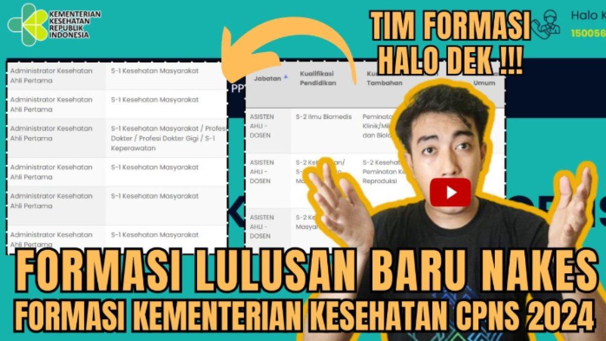 Formasi CPNS Kemenkes 2024