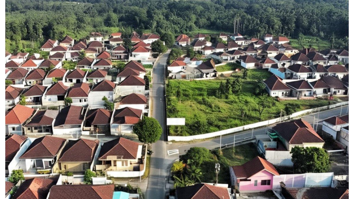 Ilustrasi pemukiman di Balikpapan.