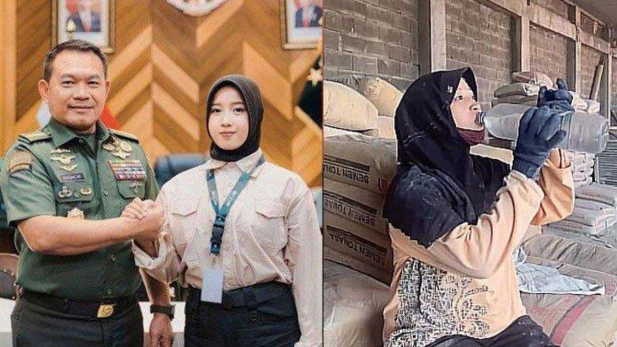 Foto Nuraini dan KASAD (kiri), Nuraini kembali ke rutinitasnya