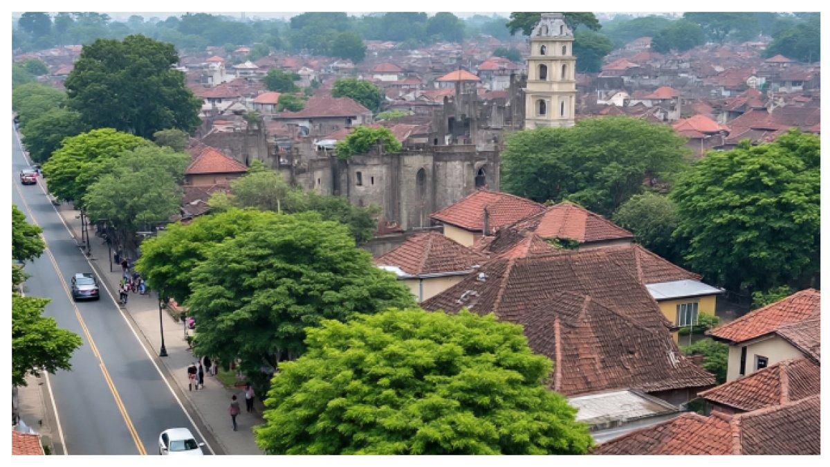 Ilustrasi suasana pemukiman warga di Pati.