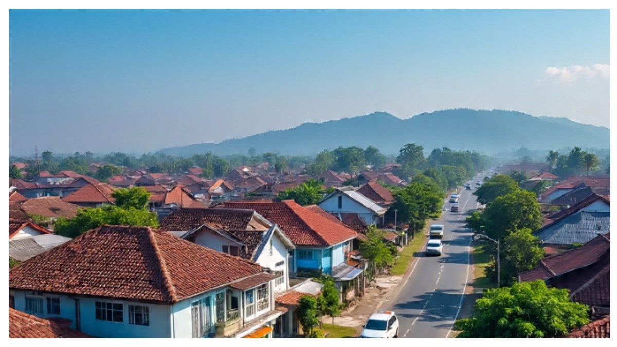 Ilustrasi suasana pemukiman warga.