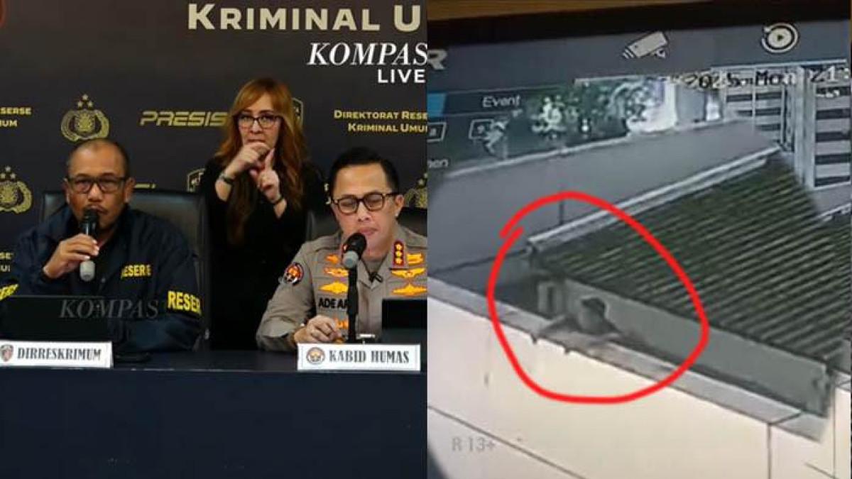 MISTERI KEMATIAN DIPLOMAT - Foto press release Polda Metro Jaya dan foto CCTV almarhum di gedung Kemenlu. Polda Metro Jaya mengungkap isi email diplomat muda Arya Daru Pangayunan yang ternyata isinya mengejutkan, Selasa (29/7/2025).