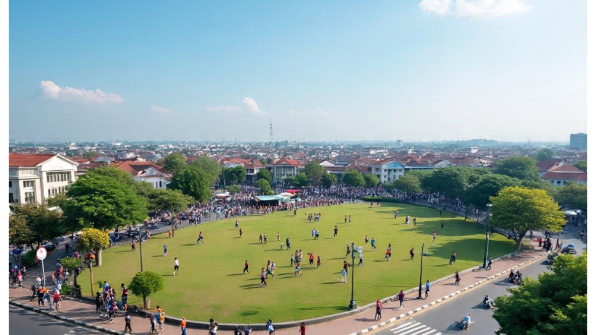 Ilustrasi daerah maju di Jambi.