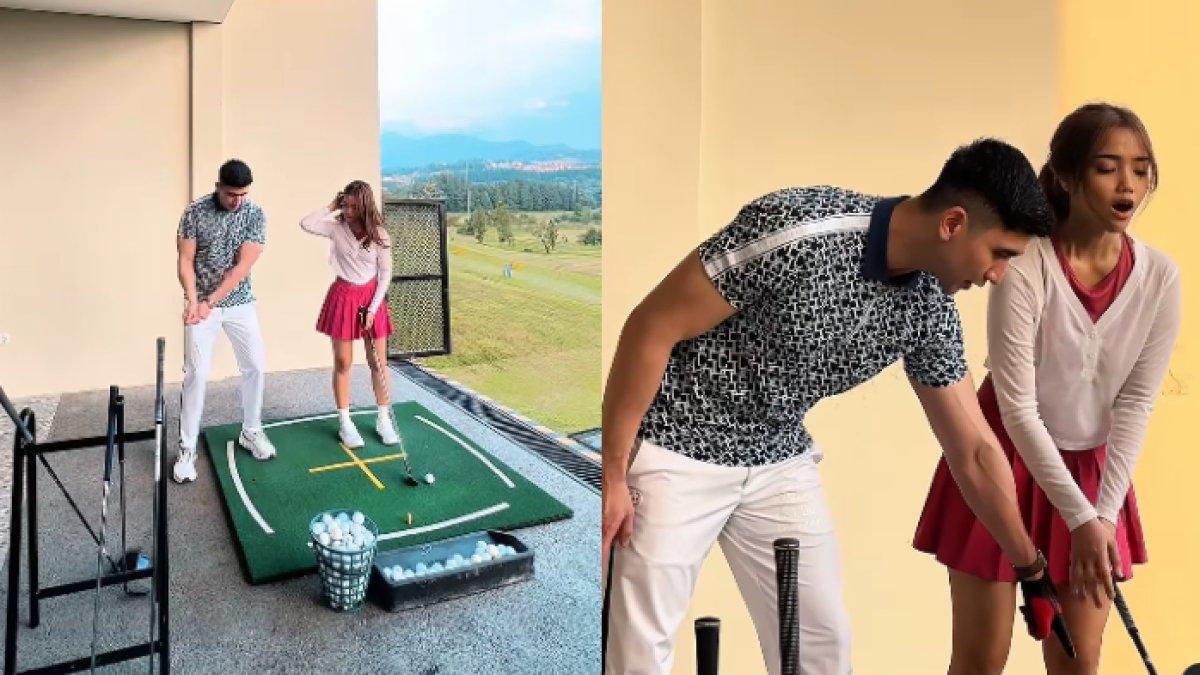 ROMANTISME FUJI VERRELL - Potret Fuji dan Verrell Bramasta diambil dari Instagram pada Senin (24/3/2025). Fuji dan Verrell Bramasta main golf bareng.