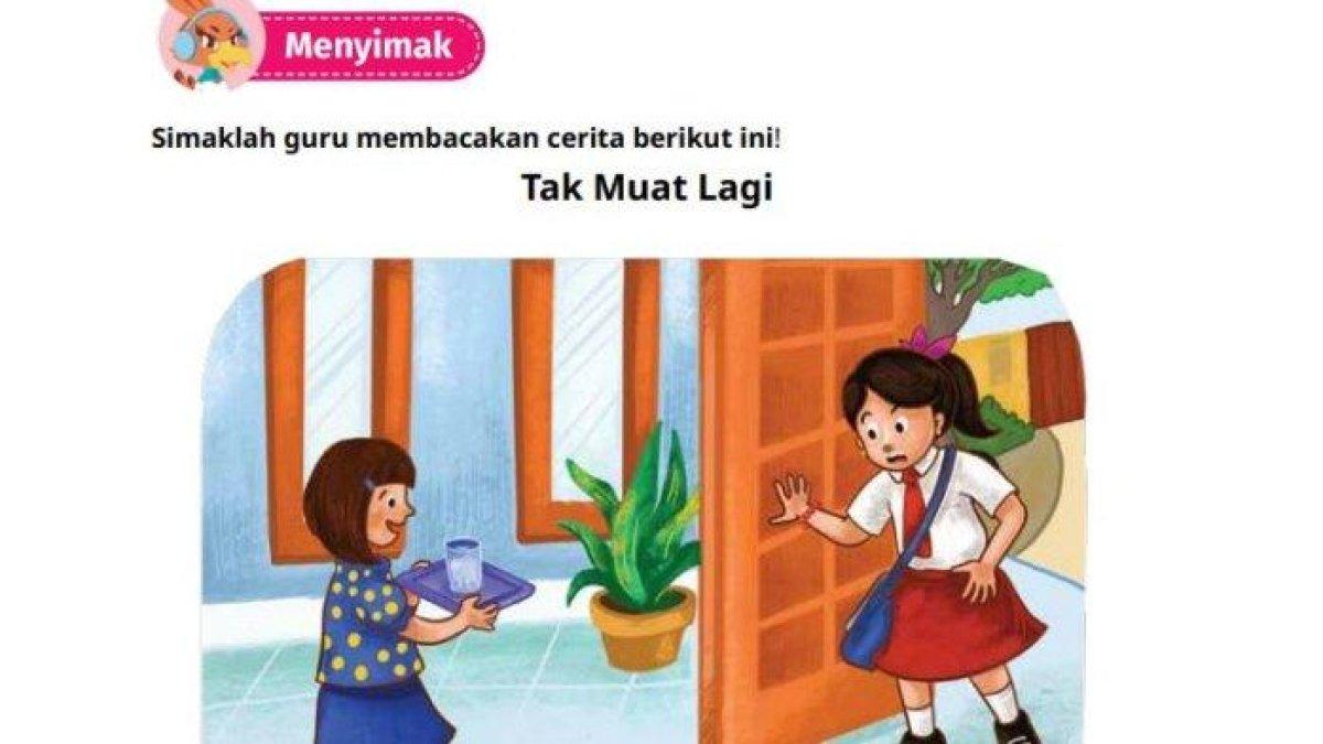 Gambar buku pelajaran Bahasa Indonesia Kelas 4 SD Kurikulum merdeka