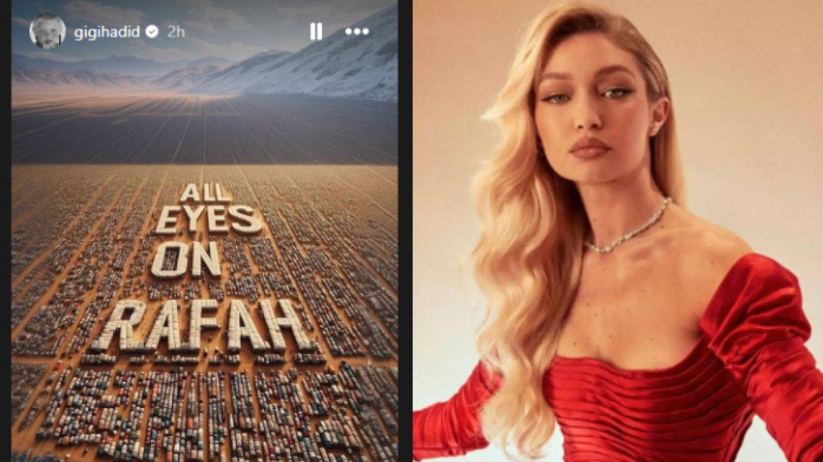 Gigi Hadid pun ikut menyuarakan soal Palestina, kampanye 'All Eyes on Rafah'