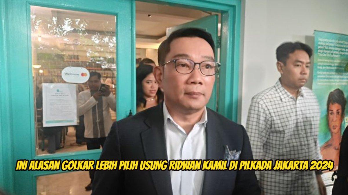 Golkar lebih pilih usung Ridwan Kamil di Pilkada Jakarta 2024