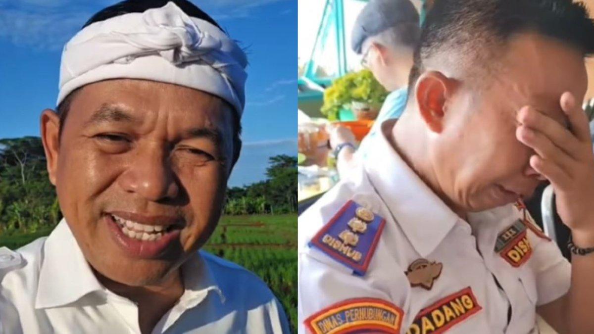 KOMPENSASI SOPIR ANGKOT - Kolase potret Gubernur Jawa Barat Dedi Mulyadi (kiri) dan Kepala Bidang Dinas Perhubungan Bogor, Dadang Kosasih, Senin (7/4/2025).