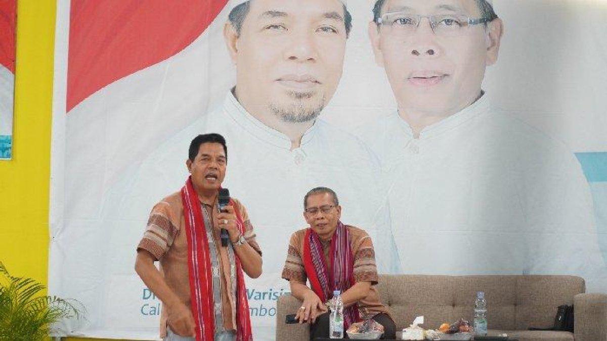 BUPATI LOMBOK TIMUR - Haerul Warisin dan Edwin Hadiwijaya di Lombok Timur saat melakukan kampanye dokumen TribunLombok.com (9/4/2025).