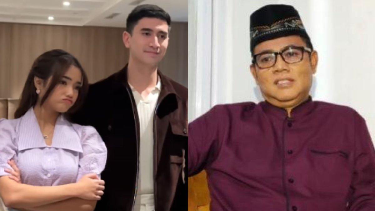 HUBUNGAN VERRELL FUJI - (kiri) Potret Verrell Bramasta dan Fuji diambil dari Instagram pada Minggu (23/3/2025) (kanan) Haji Faisal saat ditemui di kawasan Jakarta Barat, Selasa (20/2/2024). Haji Faisal sebut Fuji curhat soal Verrell ke ibunya.
