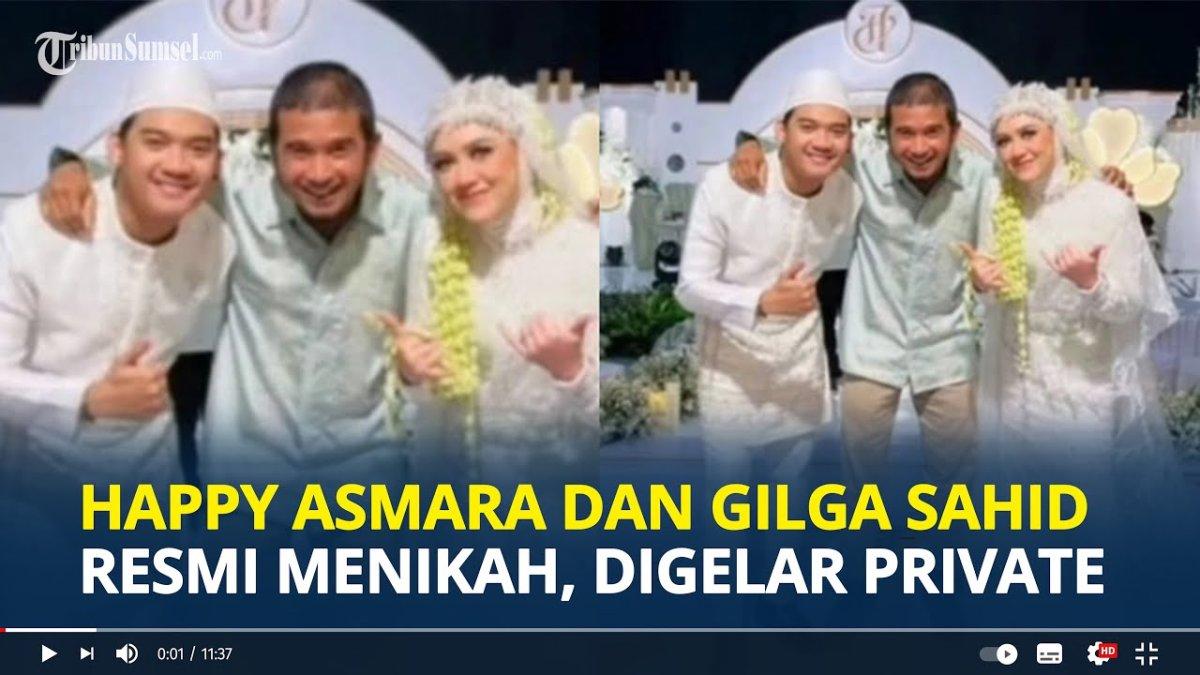 Happy Asmara dan Gilga Sahid resmi menikah, acara digelar tertutup.