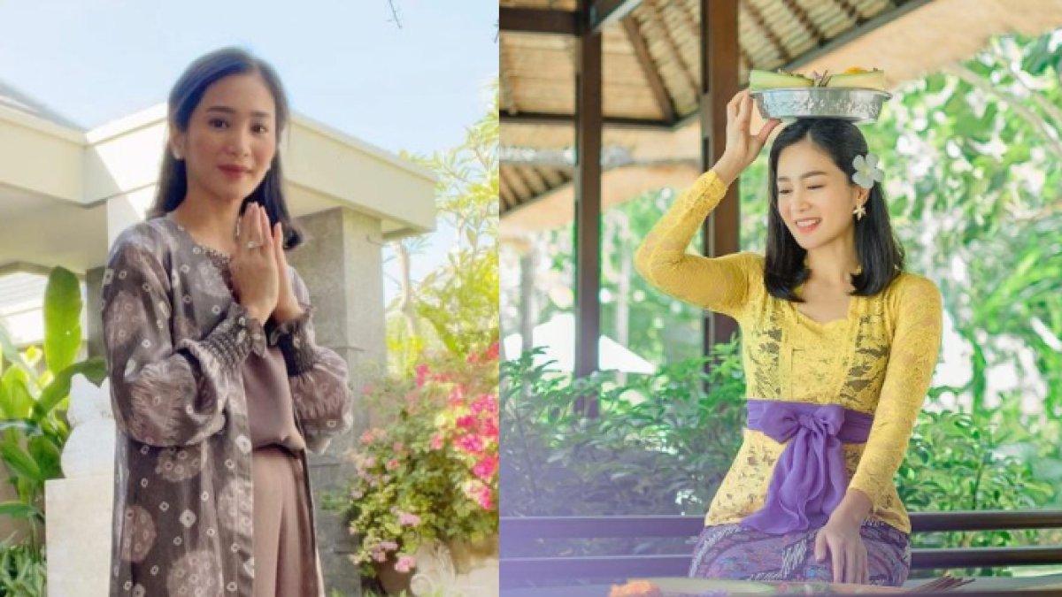 Happy Salma menjadi salah satu artis yang diduga memutuskan untuk pindah agama Hindu