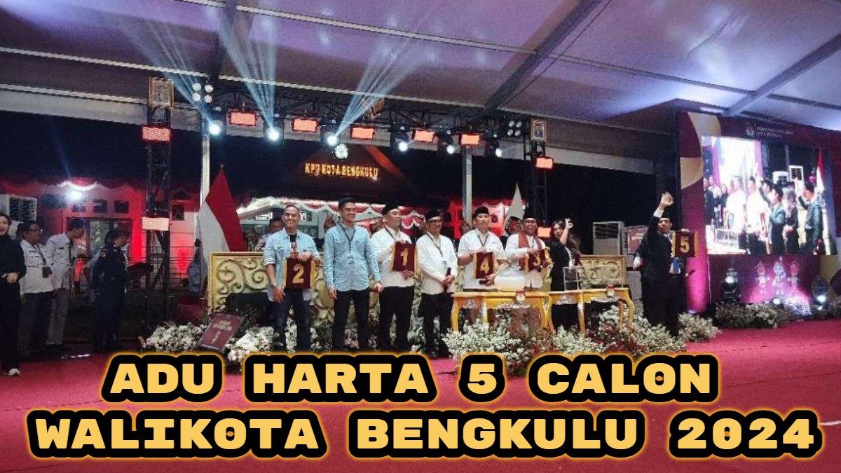 Perbandingan harta kekayaan calon wali kota Bengkulu 2024, Dani vs Ariyono vs Ermansyah vs Wahyudi vs Benny Suharto, siapa terkuat