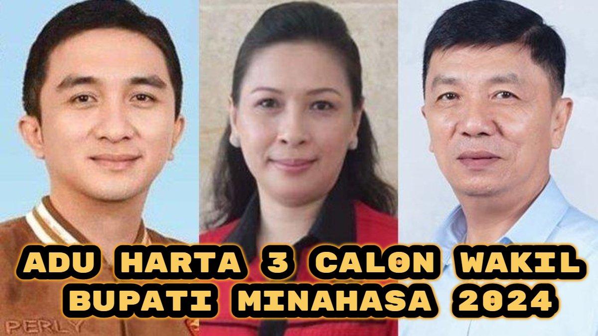 Inilah harta kekayaan tiga calon Wakil Bupati Minahasa 2024, Perly Pandeiroot vs Denni Rudi Kalangi vs Vanda Sarundajang, siapa terkaya?
