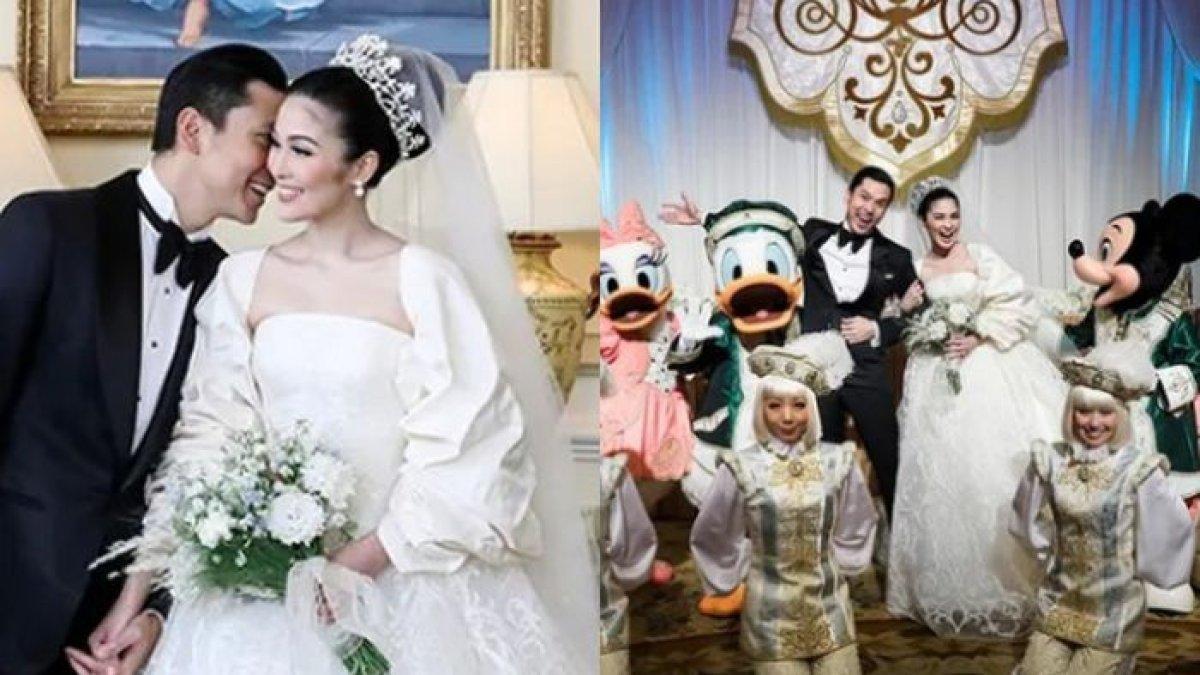 Harvey Moeis jadi tersangka, pernikahan mewah Sandra Dewi di Disneyland kembali disorot, biaya nyaris Rp 1 miliar.