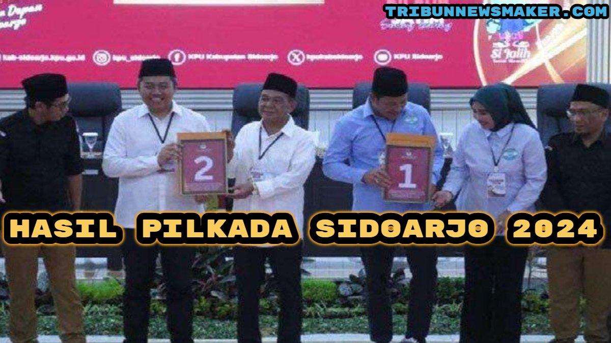 Berikut hasil Pilkada Sidoarjo 2024. Subandi - Mimik Idayana unggul jauh dari Achmad Amir Aslichin - Edi Widodo. 
