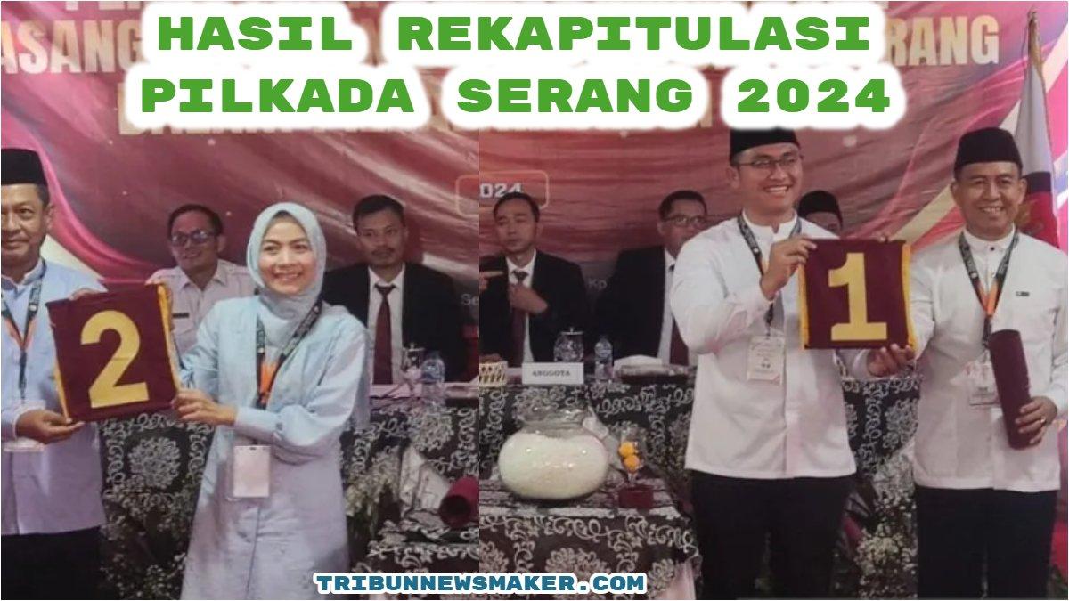 Berikut hasil penghitungan suara Pilkada Serang 2024. Ratu Rachmatuzakiyah-Najib Hamas kalahkan Andika Hazrumy-Nanang Supriatna.