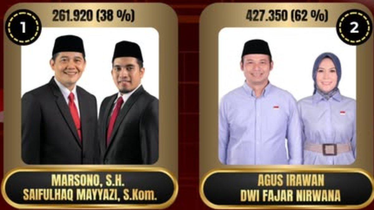 Hasil rekapitulasi Pilkada Boyolali 2024.