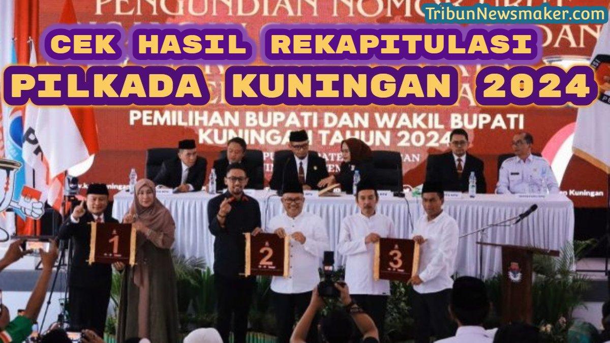 Berikut hasil rekapitulasi Pilkada Kabupaten Kuningan 2024. Dian Rachmat Yanuar berhasil mengalahkan Muhammad Ridho Suganda dan Yanuar Prihatin.