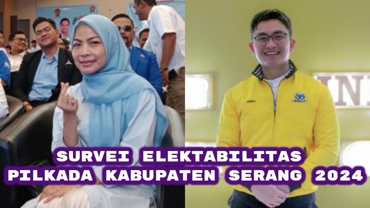 Berikut hasil survei elektabilitas Pilkada Kabupaten serang 2024. Ratu Zakiyah vs Andika Hazrumy, terjawab elektabilitas terkuat