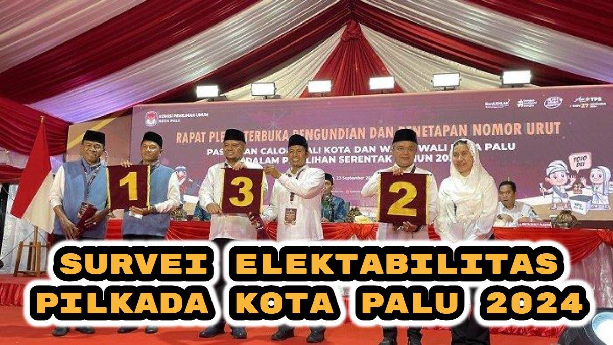 Inilah hasil survei elektabilitas Pilkada Kota Palu 2024. Hidayat vs Hadianto Rasyid vs Muhammad J Wartabone, siapa calon wali kota terkuat?