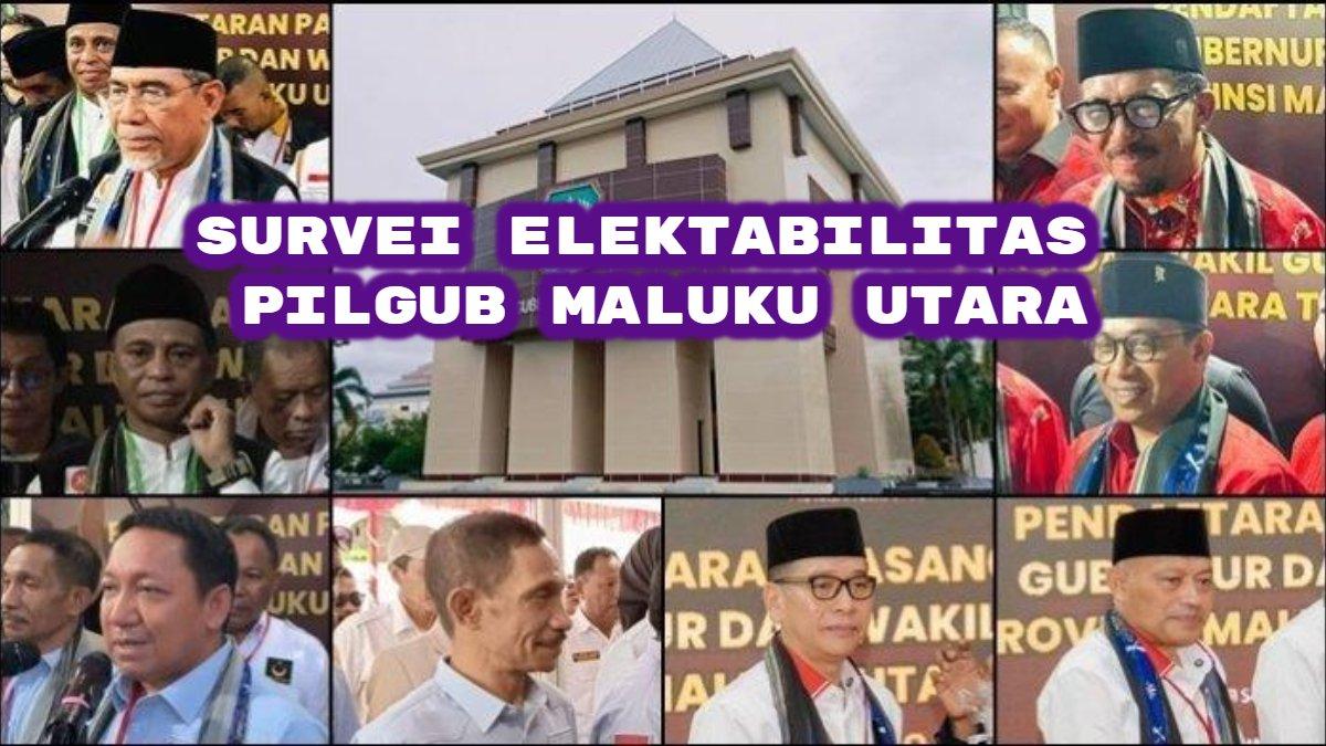 Elektabilitas Pilkada Maluku Utara 2024: Benny Laos ungguli Muhammad Kasuba dan Husain Syah