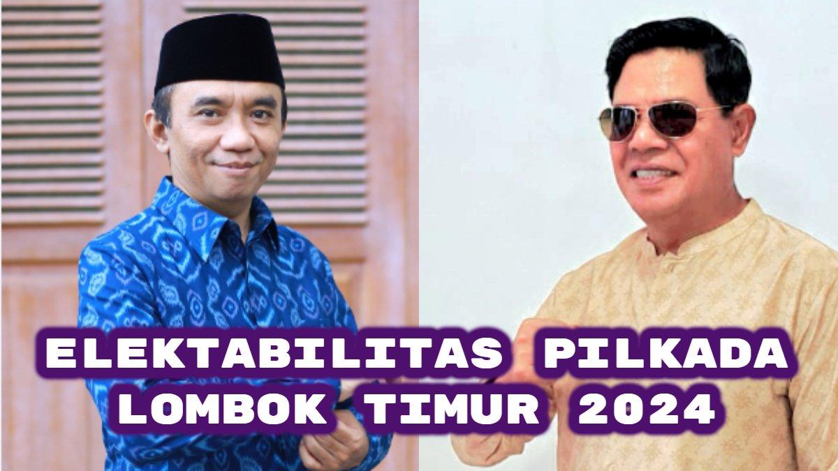 Berikut hasil survei elektabilitas di Pilkada Lombok Timur 2024. Calon Bupati Haerul Warisin ungguli Syamsul Luthfi.