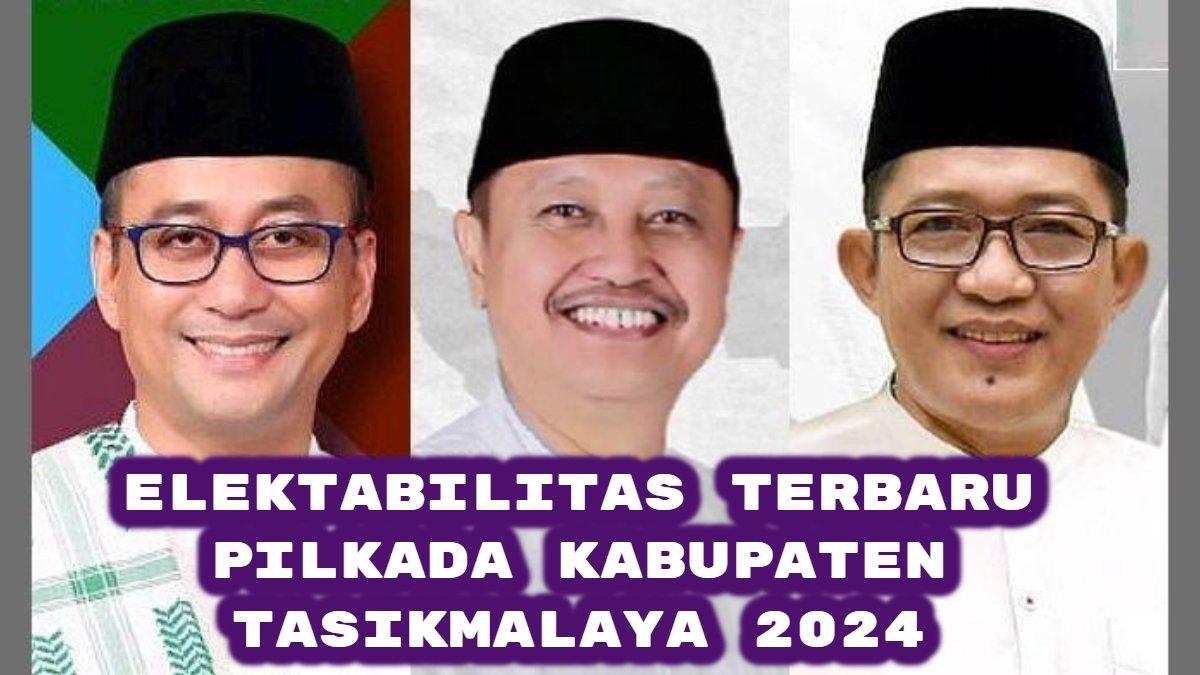 Berikut hasil survei elektabilitas terbaru Pilkada Kabupaten Tasikmalaya 2024. Cecep Nurul vs Iwan Saputra vs Ade Sugianto