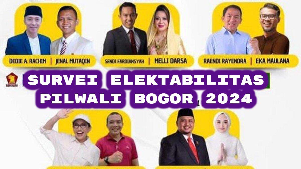 Hasil survei elektabilitas terbaru Pilkada Kota Bogor 2024: Dedie-Jenal, Sendi-Melli & Rayendra-Eka, terjawab duet terkuat