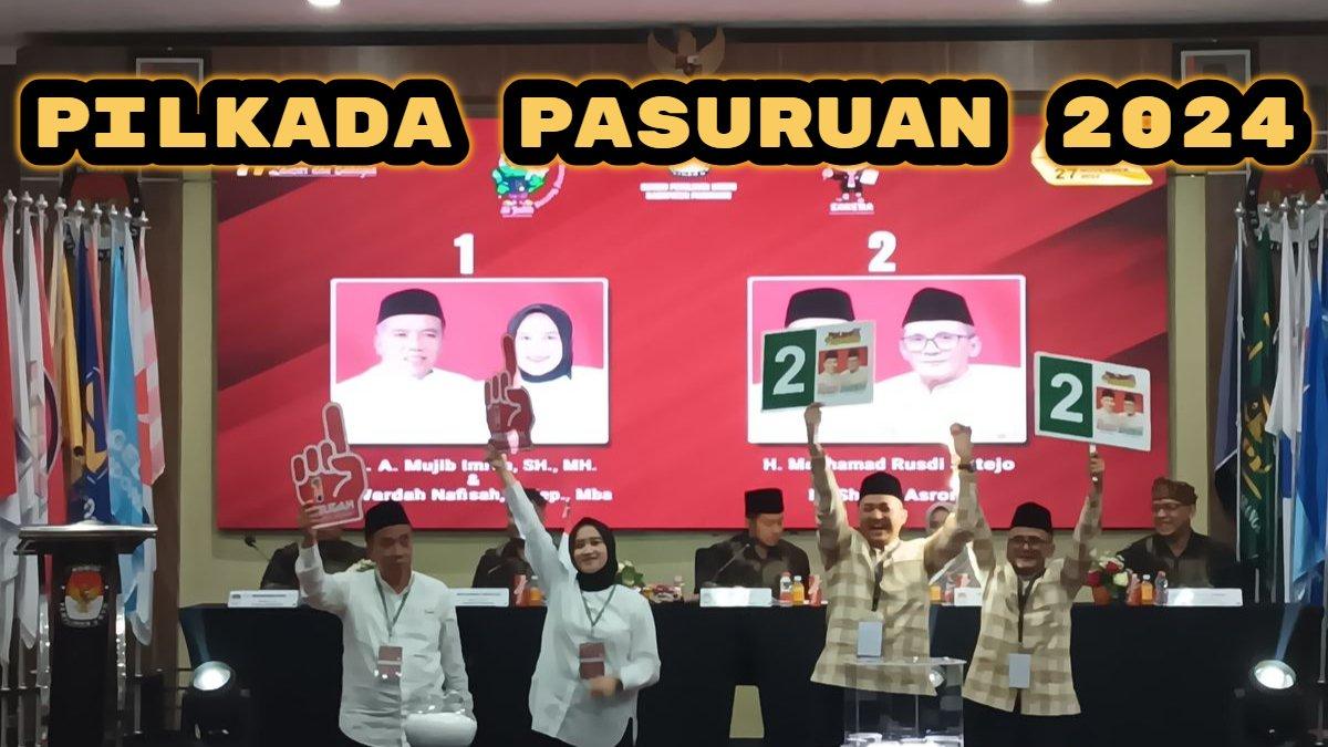 Berikut hasil survei elektabilitas terbaru di Pilkada Pasuruan 2024. Rusdi Sutejo-Shobih Asrori vs Abdul Mujib Imron - Wardah Nafisah.