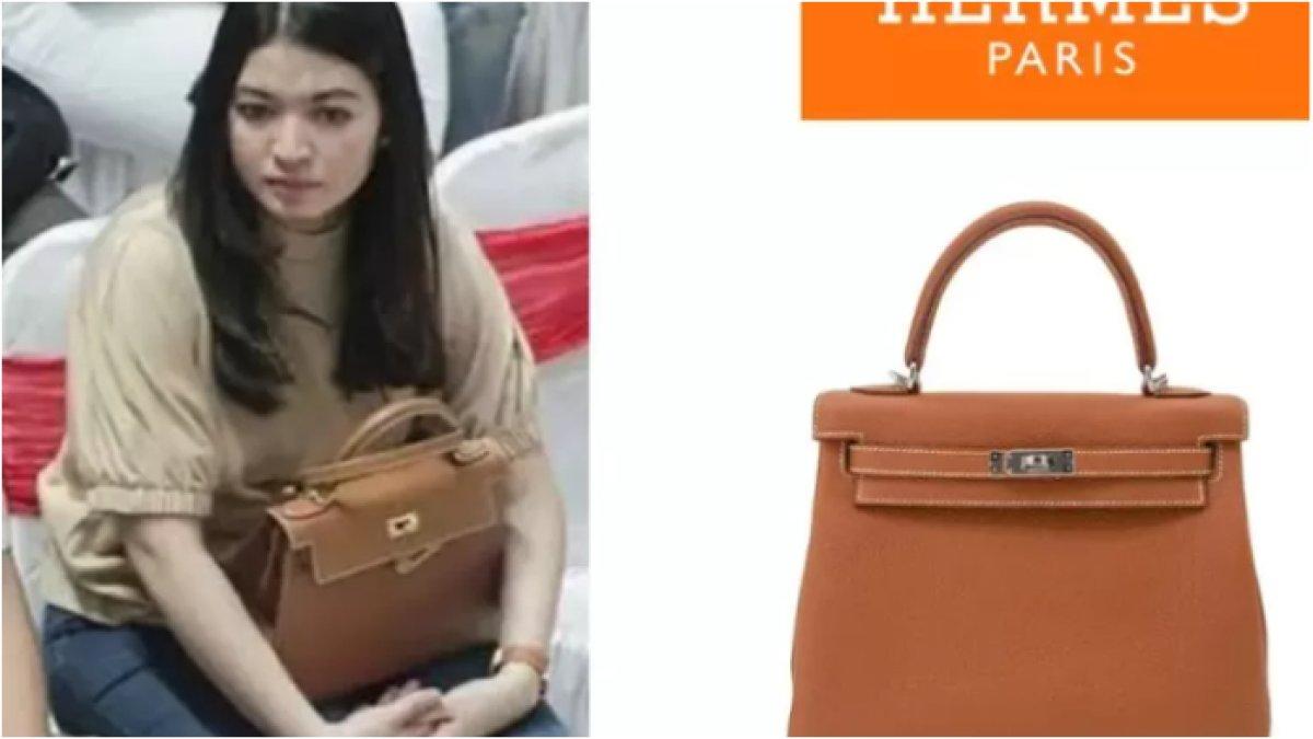 Hermes 25 CM Kelly Retourne Gold Togo Leather PHW, milik Selvi Ananda