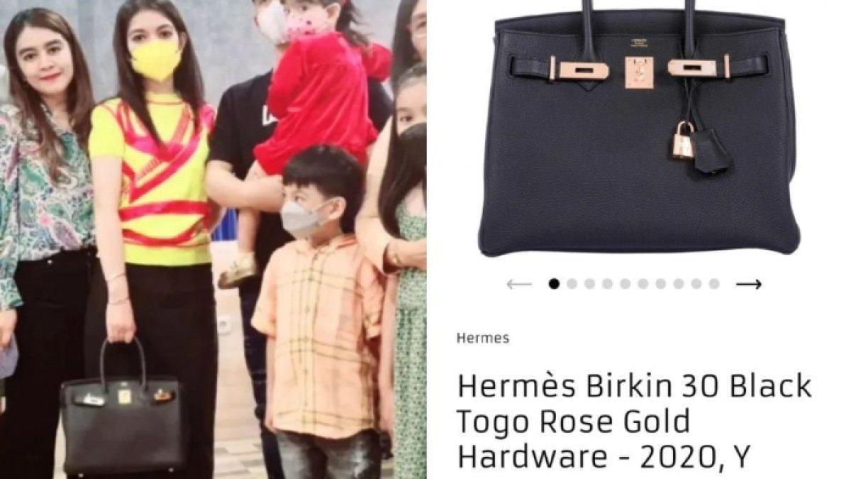 Hermes Birkin 30 Bordeaux Togo Palladium Hardware, milik Selvi Ananda