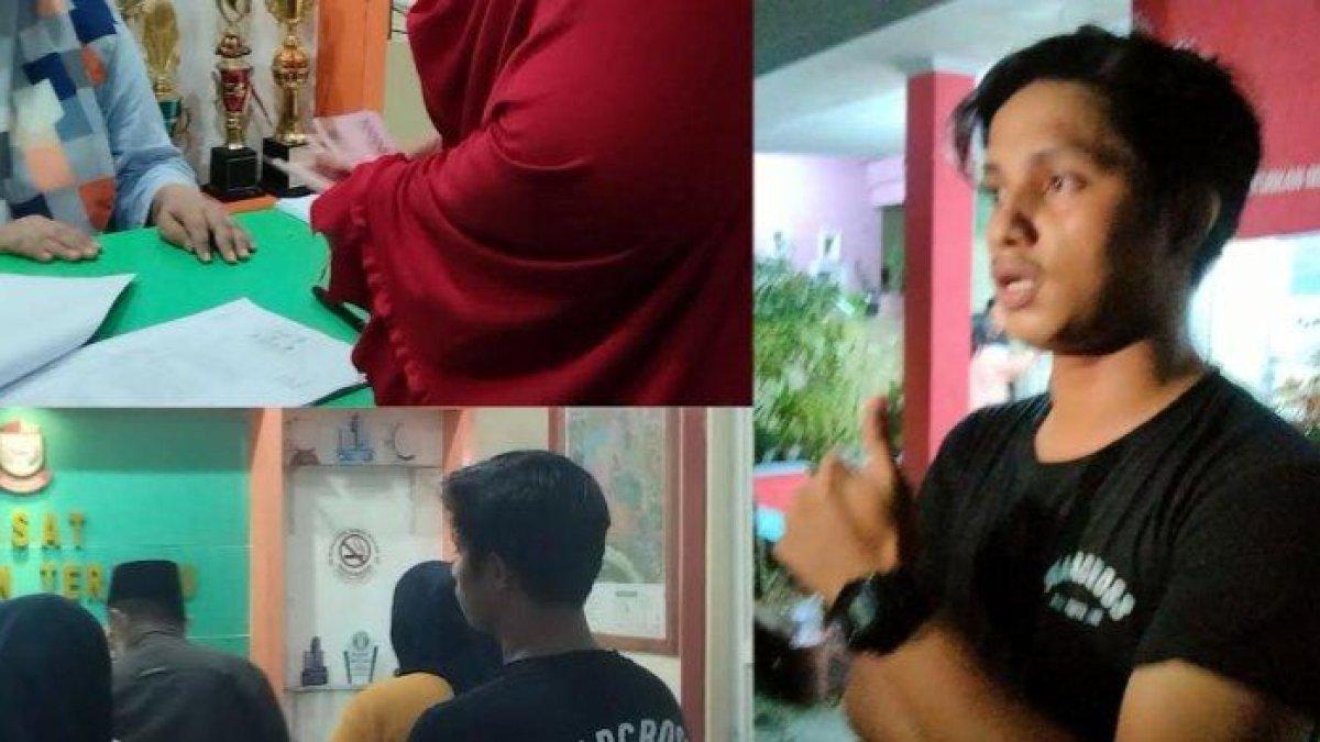 Honor belum cair, sejumlah petugas Kelompok Penyelenggara Pemungutan Suara (KPPS) mendatangi kantor Lurah Mangasa, Kecamatan Tamalate, Makassar.