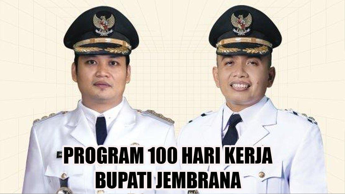 100 HARI KERJA - Inilah program 100 hari kerja Bupati dan Wakil Bupati Jembrana, Bali, I Made Kembang Hartawan dan I Gede Ngurah Patriana Krisna.