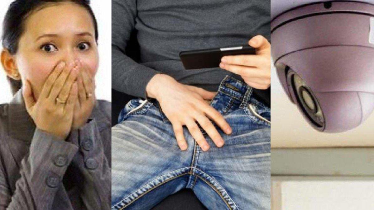 ILUSTRASI pria lagi masturbasi terekam kamera CCTV, bikin wanita syok