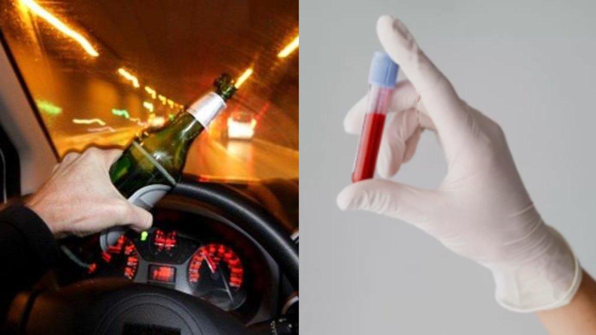 ILUSTRASI tes darah pengemudi mobil yang mabuk dipengaruhi alkohol