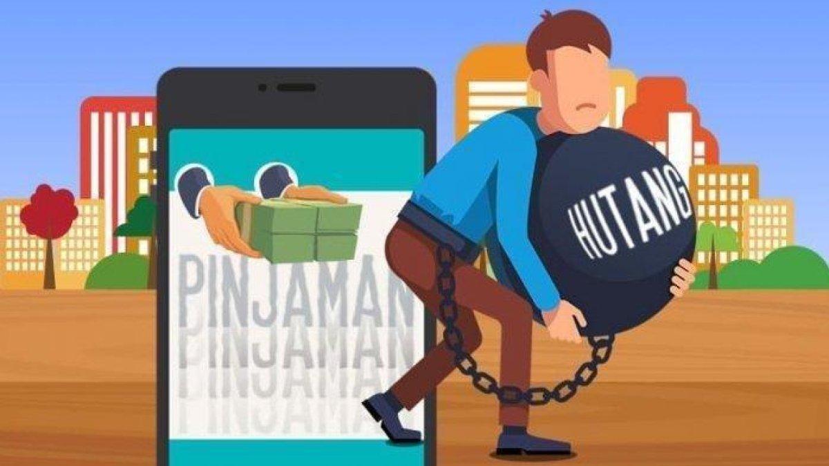 ILUSTRASI utang pinjol