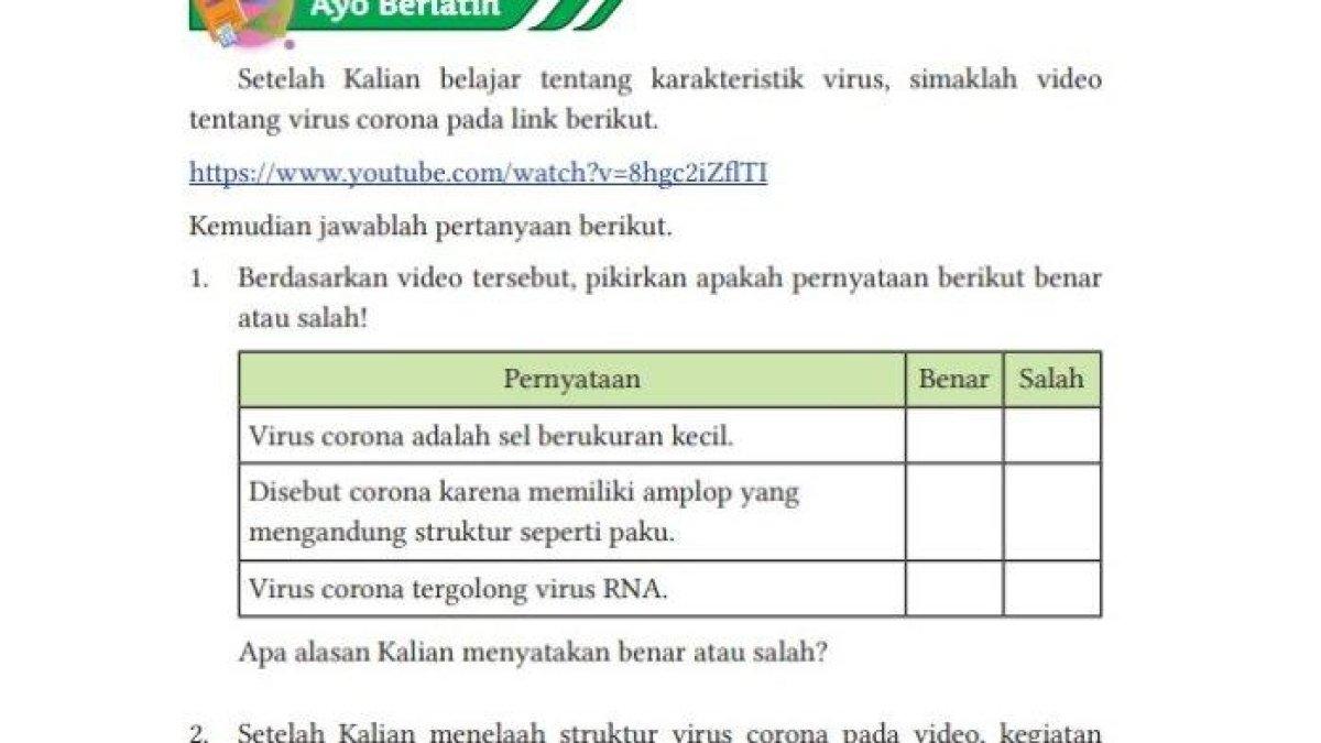 IPA kelas 10 SMA halaman 36 Ayo Berlatih