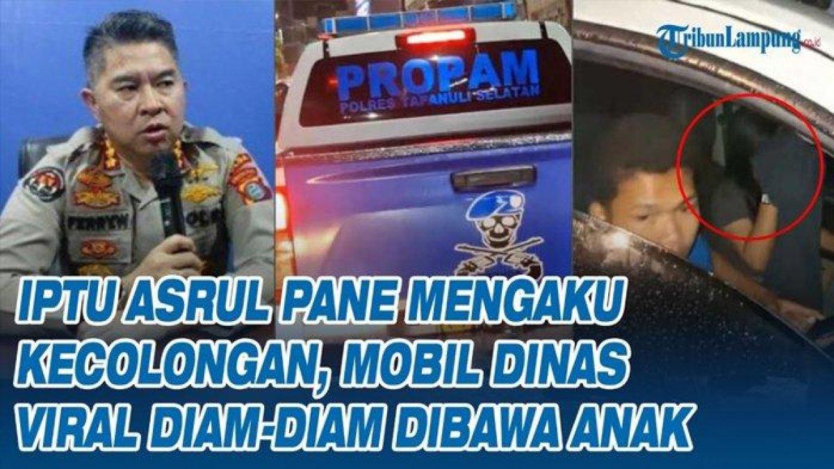 IPTU ASRUL PANE - Plh Kasi Propam Polres Tapanuli Selatan (Tapsel), Iptu Asrul Pane, mengaku kecolongan setelah mobil dinas yang digunakannya viral di media sosial. Viralnya mobil dinas yang digunakan Iptu Asrul Pane lantaran dibawa anaknya secara diam-diam.
