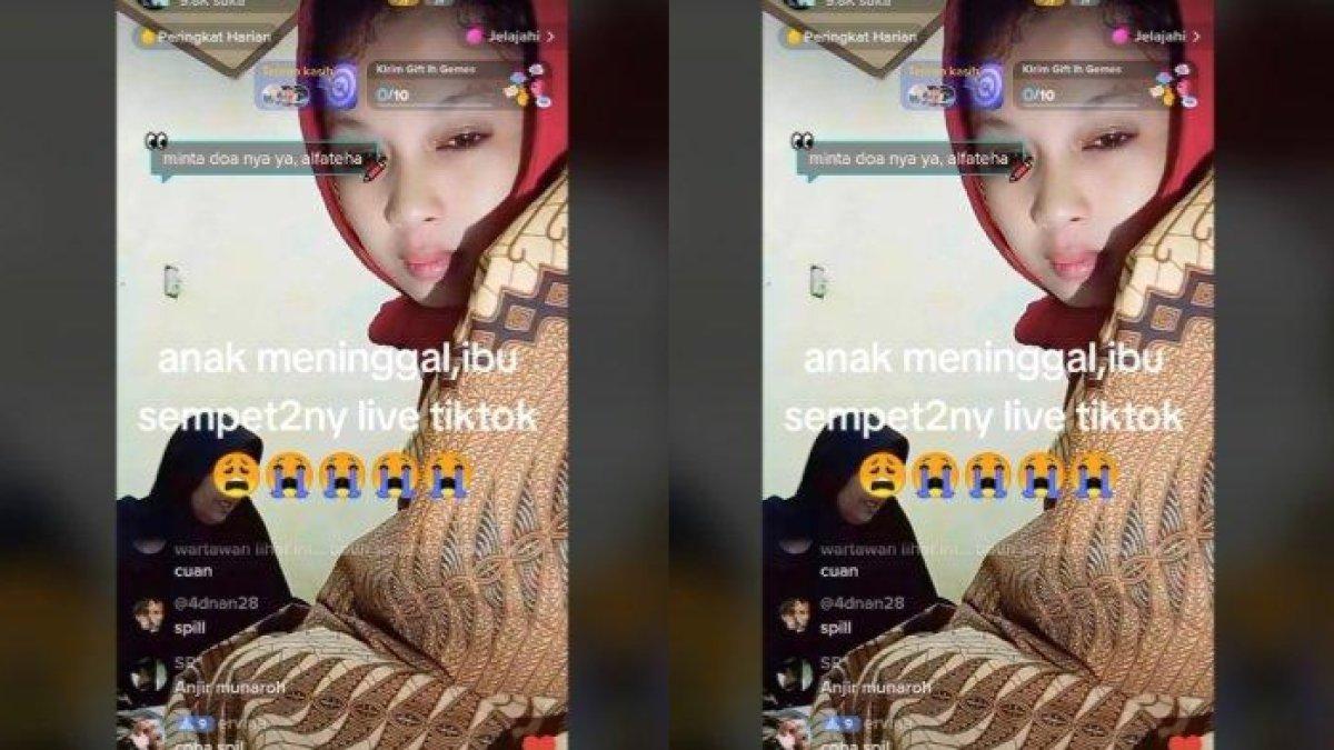 Ibu berinisial N malah live TikTok saat bayi perempuannya mengalami kejang.