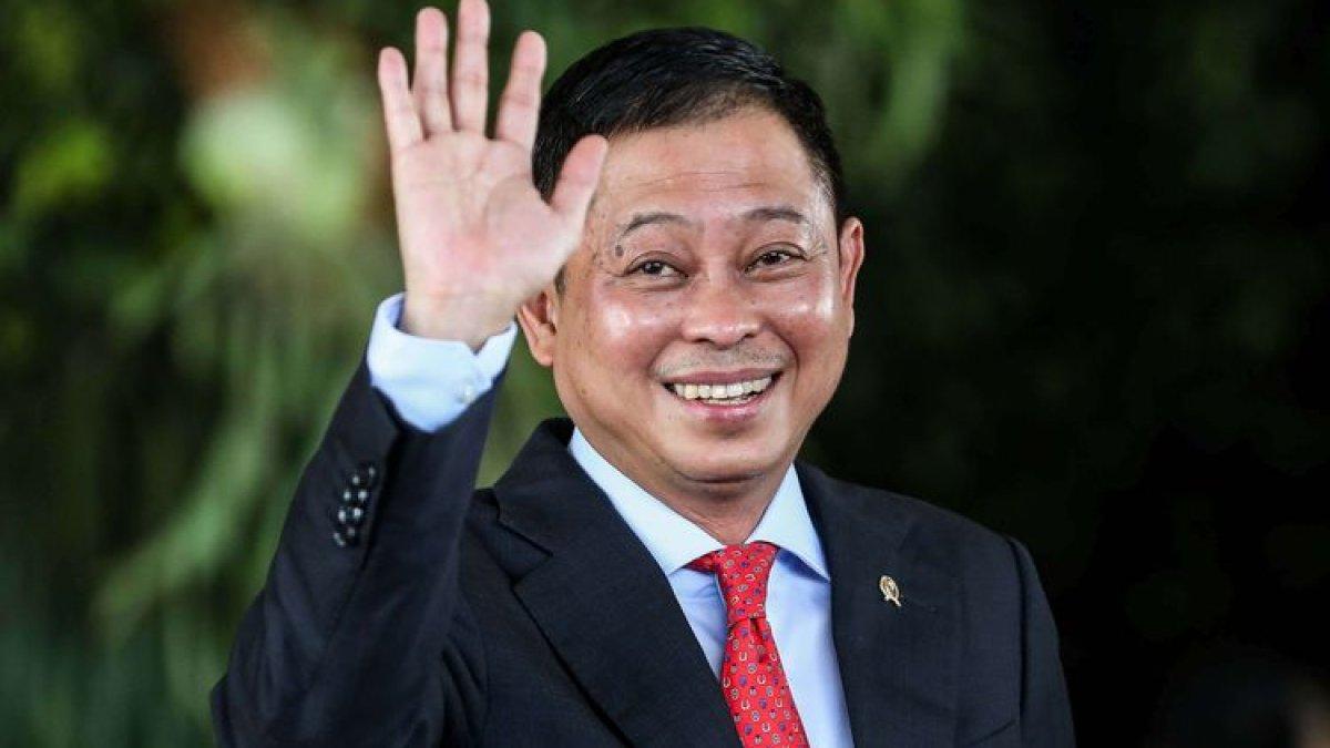 Ignasius Jonan tiba sebelum acara pelantikan presiden dan wakil presiden di Komplek Parlemen, Senayan, Jakarta, Minggu (20/10/2019)