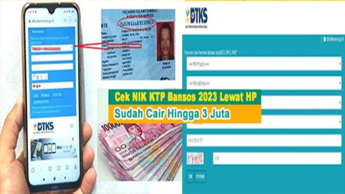 Ilustrasi Cek penerima Bansos dengan NIK untuk PKH tahap 4 Desember 2023.