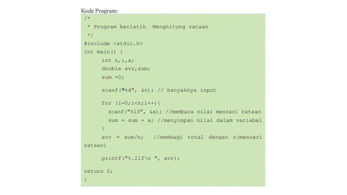 Ilustrasi Kode Program, kunci jawaban Problem 2 soal