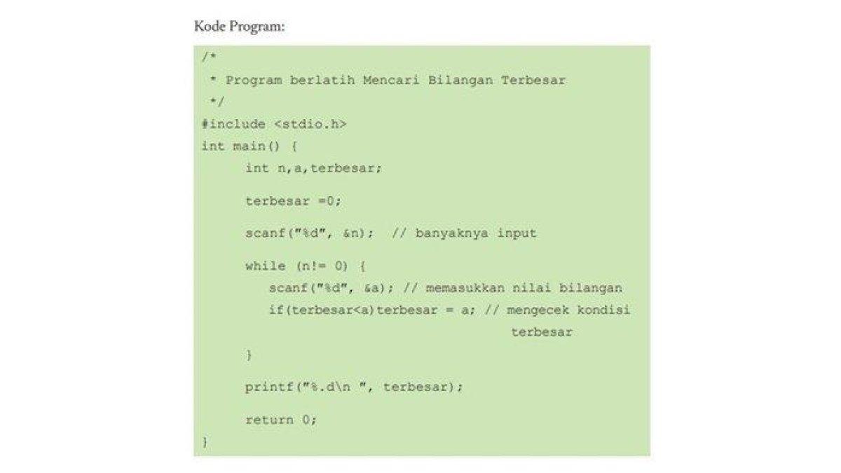 Ilustrasi Kode Program, kunci jawaban Problem 3 soal