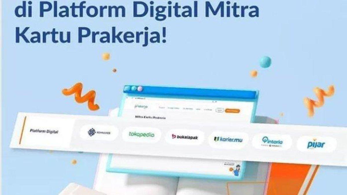 Ilustrasi Platform Digital Kartu Prakerja 2024.