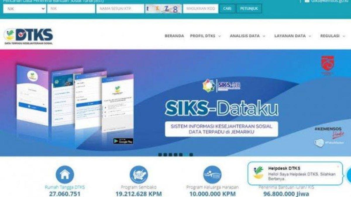 Ilustrasi akkun DTKS Kemensos.